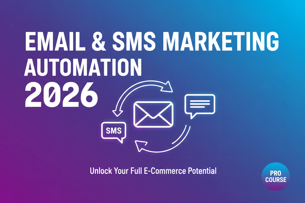 Email SMS Marketing Automation 2026 - Course Cover