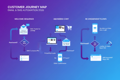 Email SMS Automation Customer Journey Map