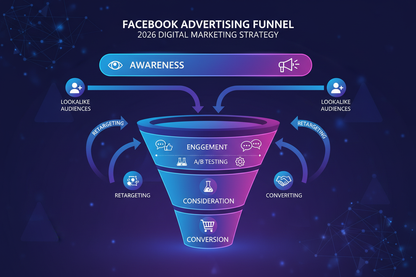 Facebook Advertising Strategy Infographic